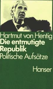 Cover of: Die entmutigte Republik: politische Aufsätze