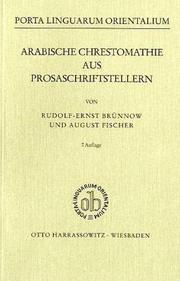 Cover of: Arabische Chrestomathie aus Prosaschriftstellern