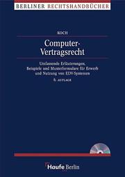 Cover of: Computer-Vertragsrecht by Frank A. Koch