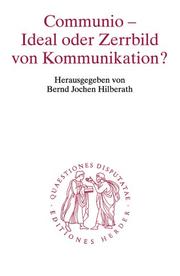 Cover of: Communio by Franz Xaver Bea, Bernd Jochen Hilberath