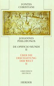 Cover of: Fontes Christiani, 2. Folge, 25 Bde., Ln, Bd.23/2, Über die Erschaffung der Welt