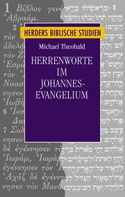 Cover of: Herrenworte im Johannesevangelium by Michael Theobald