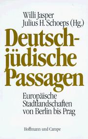 Cover of: Deutsch-jüdische Passagen: europäische Stadtlandschaften von Berlin bis Prag