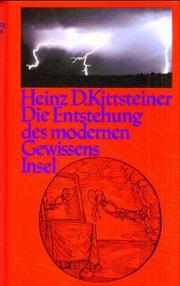Cover of: Die Entstehung des modernen Gewissens