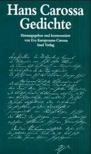 Cover of: Gedichte: Die Veroffentlichungen zu Lebzeiten und Gedichte aus dem Nachlass
