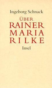Cover of: Über Rainer Maria Rilke: Aufsätze