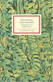 Cover of: Ausgewählte Briefe by Richard Strauss