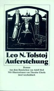 Cover of: Auferstehung. Roman. by Лев Толстой, Theodor Eberle