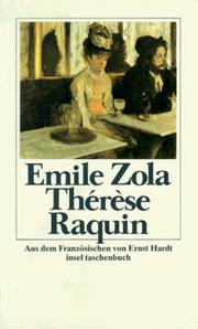 Cover of: Therese Raquin. Roman.