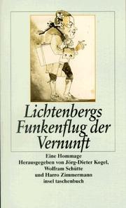 Cover of: Lichtenbergs Funkenflug der Vernunft