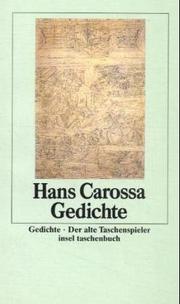 Cover of: Gedichte. Der alte Taschenspieler.