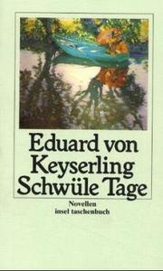 Cover of: Schwüle Tage.