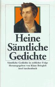 Cover of: Sämtliche Gedichte in zeitlicher Folge.