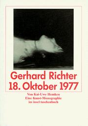 Cover of: Gerhard Richter, 18. Oktober 1977: eine Kunst-Monographie