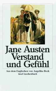 Cover of: Verstand und Gefühl. Großdruck. by Jane Austen, Jane Austen