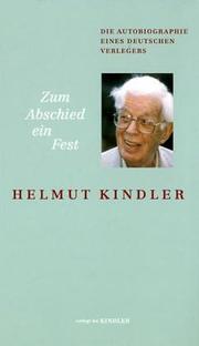 Cover of: Zum Abschied ein Fest by Helmut Kindler