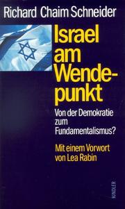 Cover of: Israel am Wendepunkt by Richard Chaim Schneider