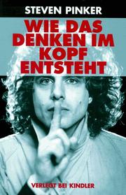 Cover of: Wie das Denken im Kopf entsteht. by Steven Pinker