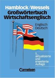 Cover of: Grosswörterbuch Wirtschaftsenglisch