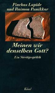 Cover of: Meinen wir denselben Gott?: ein Streitgespräch