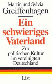 Cover of: Ein schwieriges Vaterland by Martin Greiffenhagen