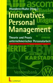 Cover of: Innovatives Personal Management by Wunderer/Kuhn (Hrsg.).