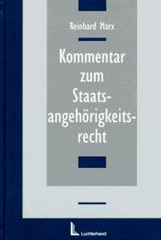 Cover of: Kommentar zum Staatsangehörigkeitsrecht