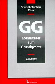 Cover of: Kommentar zum Grundgesetz