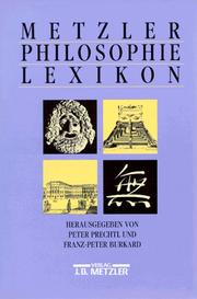 Cover of: Metzler Philosophie Lexikon: Begriffe und Definitionen