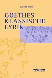Cover of: Goethes klassische Lyrik