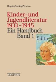 Cover of: Kinder- und Jugendliteratur 1933-1945 by Norbert Hopster