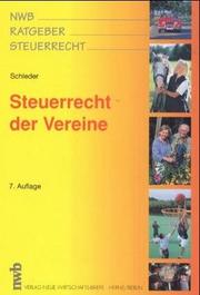 Steuerrecht der Vereine by Herbert Schleder