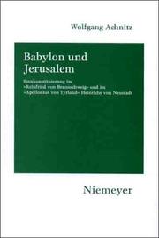 Cover of: Babylon und Jerusalem by Wolfgang Achnitz