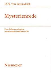 Mysterienrede by Dirk von Petersdorff