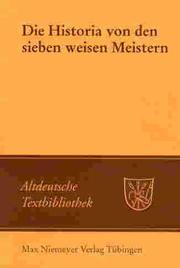 Die Historia von den sieben weisen Meistern und dem Kaiser Diocletianus by Ralf-Henning Steinmetz