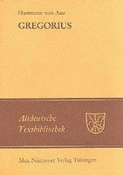 Cover of: Gregorius by Hartmann von Aue
