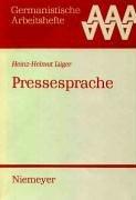 Pressesprache by Heinz-Helmut Lüger
