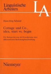 Cover of: Cottage und Co., idea, start vs. begin by Hans-Jörg Schmid