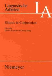 Cover of: Ellipsis in conjunction