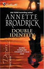 Cover of: Double identity by Annette Broadrick