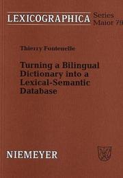 Cover of: Turning a blingual dictionary into a lexical-semantic database