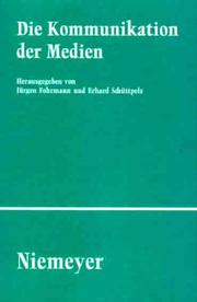 Cover of: Die Kommunikation der Medien