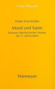 Moral und Satire by Schäfer, Walter Ernst