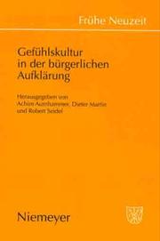 Cover of: Gefühlskultur in der bürgerlichen Aufklärung