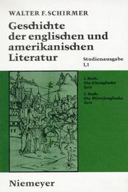 Geschichte der englischen und amerikanischen Literatur by Walter F. Schirmer