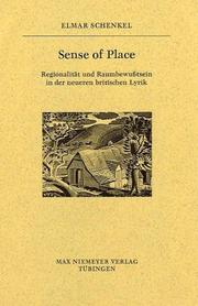 Cover of: Sense of place: Regionalität und Raumbewusstsein in der neueren britischen Lyrik