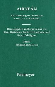 Cover of: Airneán: eine Sammlung von Texten aus Carna, Co. na Gaillimhe