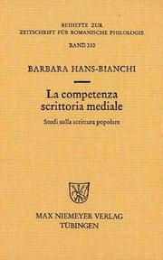 Cover of: La competenza scrittoria mediale: studi sulla scrittura popolare