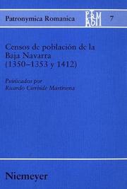Censos de población de la Baja Navarra (1350-1353 y 1412) by Ricardo Cierbide Martinena