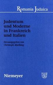 Cover of: Judentum und Moderne in Frankreich und Italien